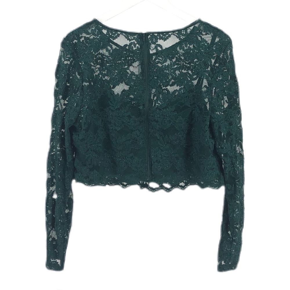 City Studio Emerald Green Embroidered Glitter Set - Picture 5 of 12